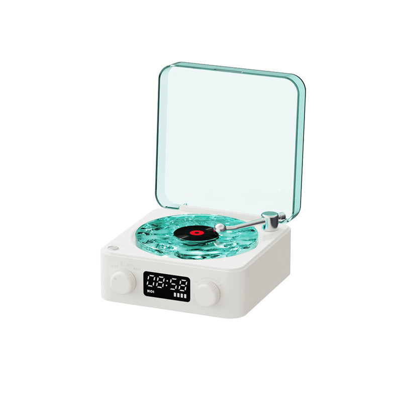 Platine vinyle rétro sans fil Bluetooth 5.0, son stéréo avec effet de projection RVB et bruit blanc