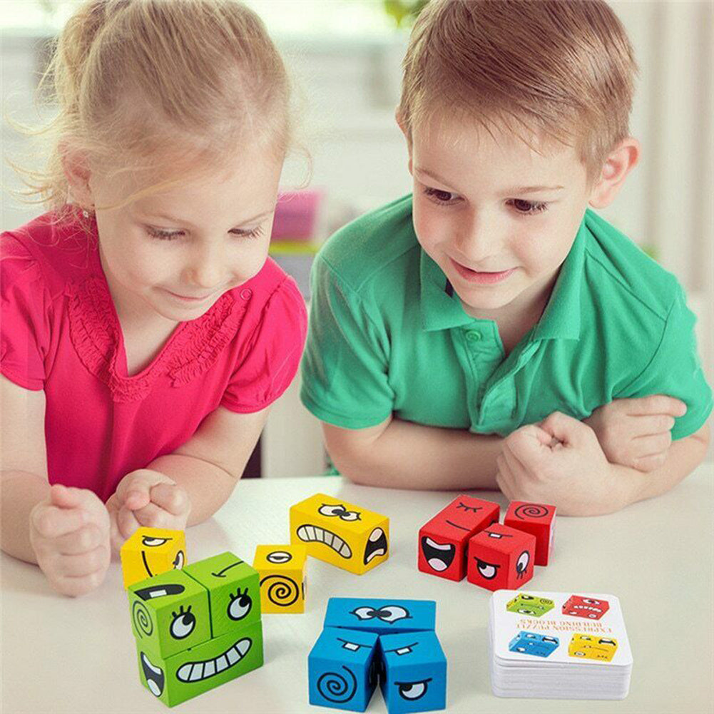 Cube Magique en Bois Montessori – Puzzle Éducatif et Ludique