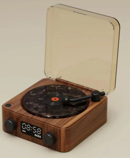 Platine vinyle rétro sans fil Bluetooth 5.0, son stéréo avec effet de projection RVB et bruit blanc