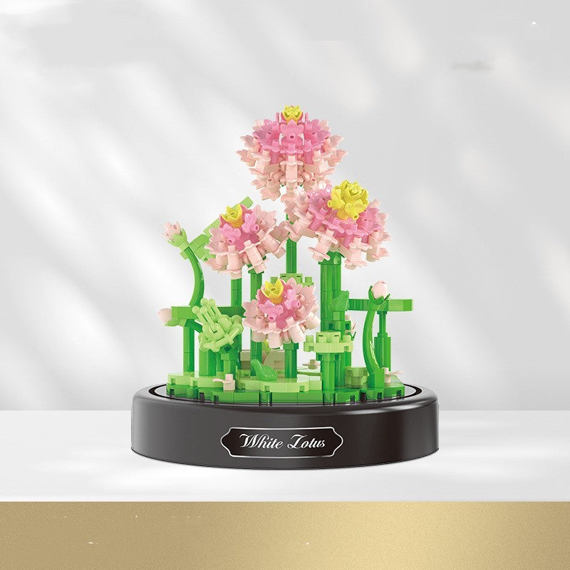 Jeu de Construction Floral – Jouet Éducatif Créatif en Petites Particules