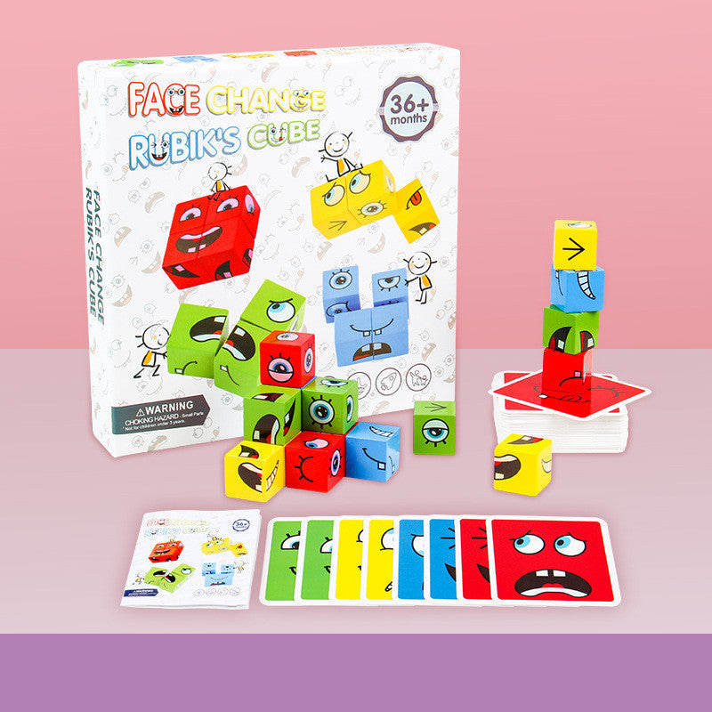 Cube Magique en Bois Montessori – Puzzle Éducatif et Ludique