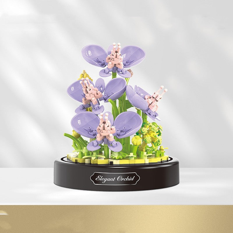 Jeu de Construction Floral – Jouet Éducatif Créatif en Petites Particules
