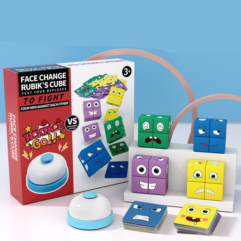 Cube Magique en Bois Montessori – Puzzle Éducatif et Ludique