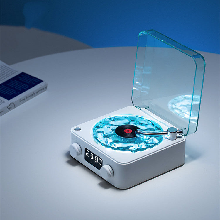Platine vinyle rétro sans fil Bluetooth 5.0, son stéréo avec effet de projection RVB et bruit blanc