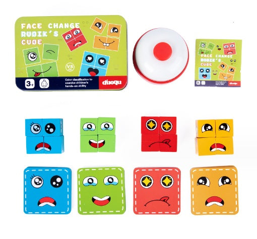 Cube Magique en Bois Montessori – Puzzle Éducatif et Ludique