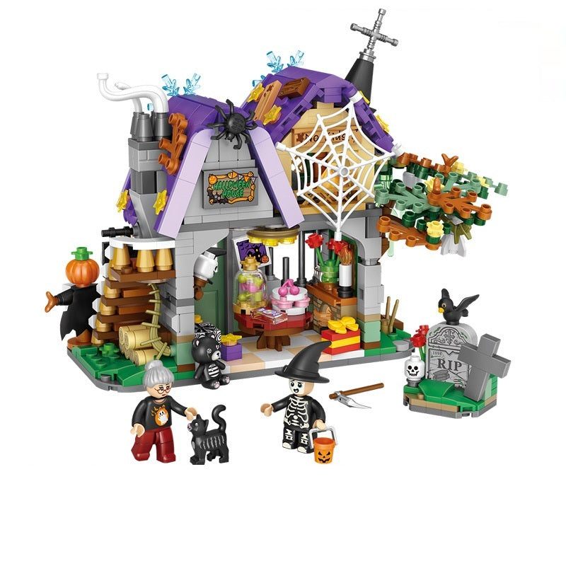 Briques de Construction Halloween – Jouets Créatifs Enfants Cadeau