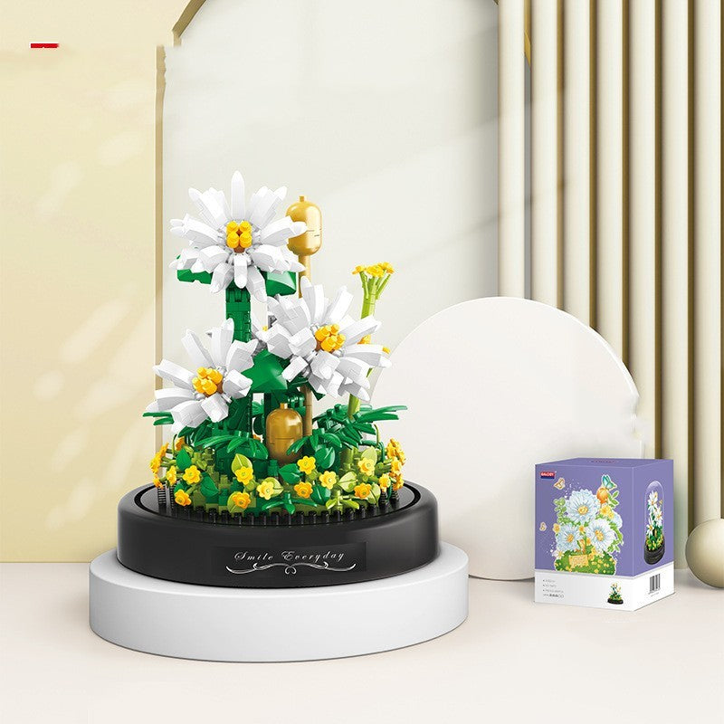 Jeu de Construction Floral – Jouet Éducatif Créatif en Petites Particules