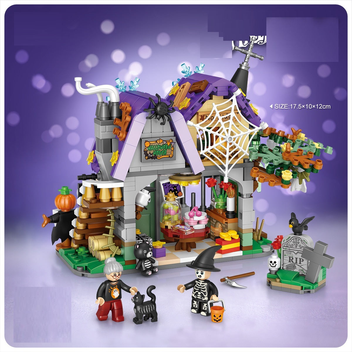 Briques de Construction Halloween – Jouets Créatifs Enfants Cadeau
