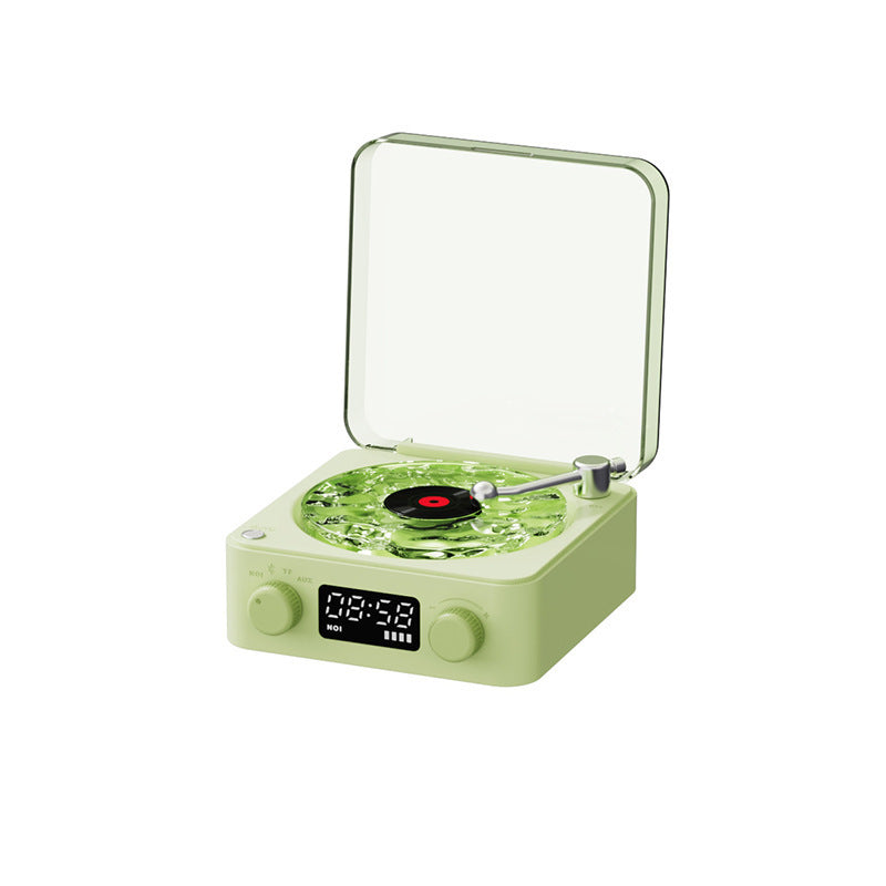 Platine vinyle rétro sans fil Bluetooth 5.0, son stéréo avec effet de projection RVB et bruit blanc