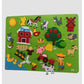 Tapis éducatif en feutre 100x70 – Jouet Montessori ferme/insecte pour éveil créatif des enfants
