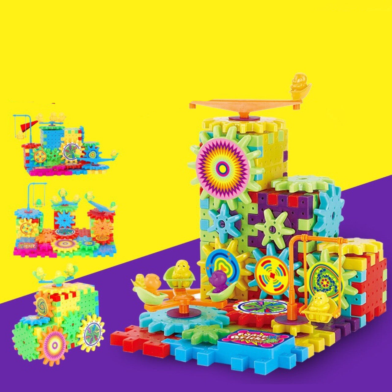 GéoGears™ – Kit de Construction 3D Électrique pour Enfants