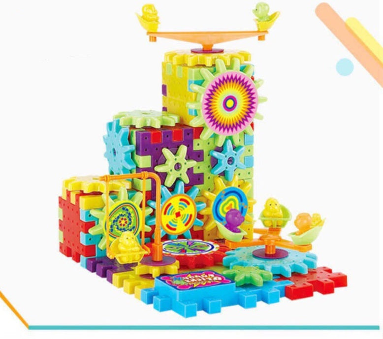 GéoGears™ – Kit de Construction 3D Électrique pour Enfants