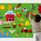 Tapis éducatif en feutre 100x70 – Jouet Montessori ferme/insecte pour éveil créatif des enfants
