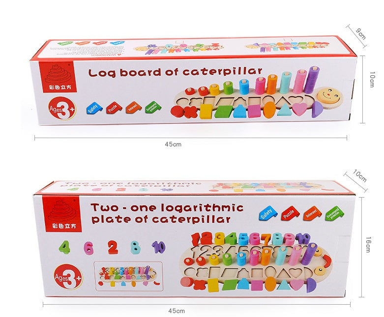 LogiBois - Planche Logarithmique en Bois Montessori