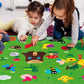 Tapis éducatif en feutre 100x70 – Jouet Montessori ferme/insecte pour éveil créatif des enfants