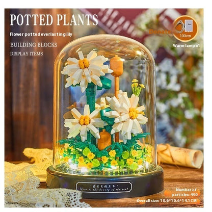 Jeu de Construction Floral – Jouet Éducatif Créatif en Petites Particules