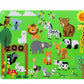 Tapis éducatif en feutre 100x70 – Jouet Montessori ferme/insecte pour éveil créatif des enfants