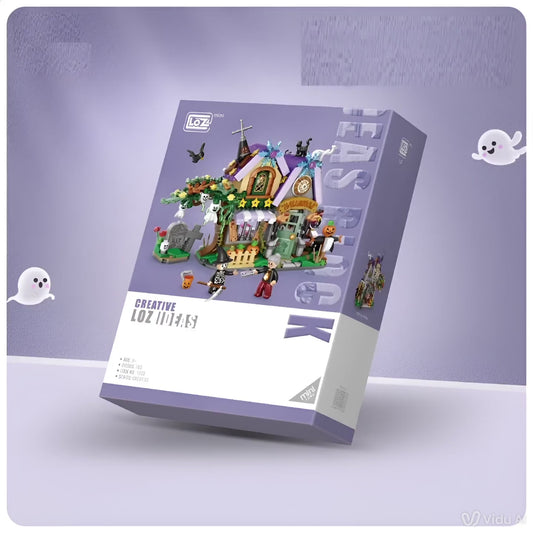 Briques de Construction Halloween – Jouets Créatifs Enfants Cadeau
